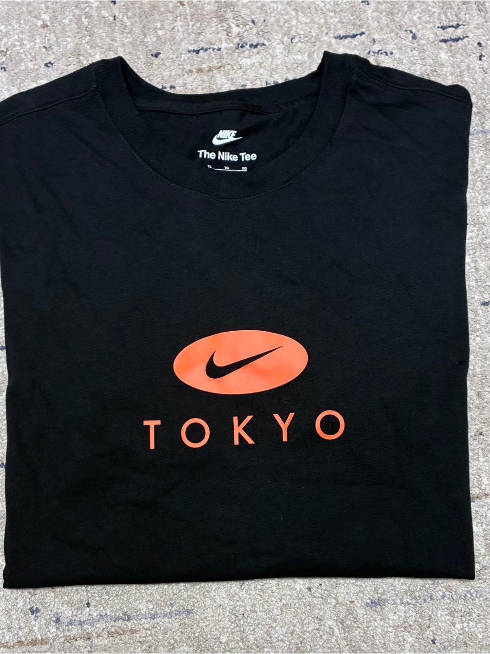 Nike Tokyo Japan Exclusive Swoosh Black Orange T Shirt Size XL Brand New + Tags!